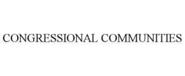 CONGRESSIONAL COMMUNITIES trademark