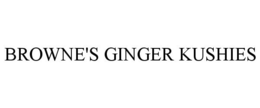 BROWNE'S GINGER KUSHIES trademark
