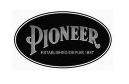 PIONEER ESTABLISHED/DEPUIS 1887 trademark
