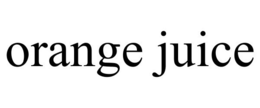 ORANGE JUICE trademark