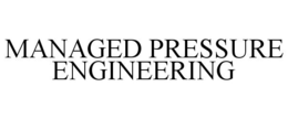 MANAGED PRESSURE ENGINEERING trademark