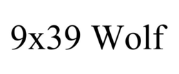 9X39 WOLF trademark