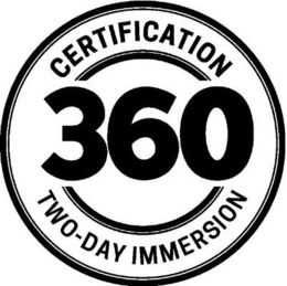 CERTIFICATION 360 TWO-DAY IMMERSION trademark