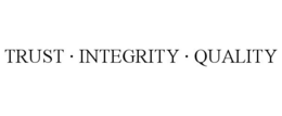 TRUST · INTEGRITY · QUALITY trademark