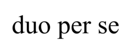 DUO PER SE trademark