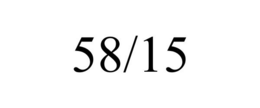 58/15 trademark
