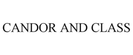 CANDOR AND CLASS trademark
