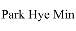 PARK HYE MIN trademark