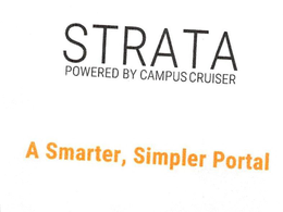 STRATA POWERED BY CAMPUSCRUISER A SMARTER, SIMPLER PORTAL trademark