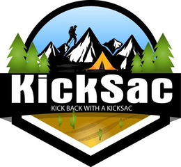KICKSAC KICK BACK WITH A KICKSAC trademark