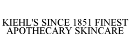 KIEHL'S SINCE 1851 FINEST APOTHECARY SKINCARE trademark