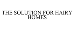 THE SOLUTION FOR HAIRY HOMES trademark