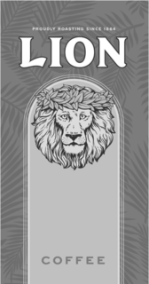 PROUDLY ROASTING SINCE 1864 LION COFFEE trademark