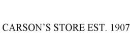 CARSON'S STORE EST. 1907 trademark
