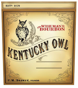 ESTD. 1879 THE WISE MAN'S BOURBON KENTUCKY OWL C.M. DEDMAN, FOUNDER trademark