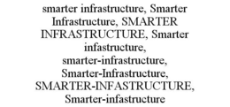 SMARTER INFRASTRUCTURE, SMARTER INFRASTRUCTURE, SMARTER INFRASTRUCTURE, SMARTER INFASTRUCTURE, SMARTER-INFRASTRUCTURE, SMARTER-INFRASTRUCTURE, SMARTER-INFASTRUCTURE, SMARTER-INFASTRUCTURE trademark