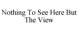 NOTHING TO SEE HERE BUT THE VIEW trademark