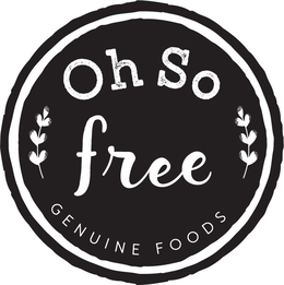 OH SO FREE GENUINE FOODS trademark