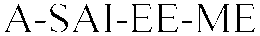 A-SAI-EE-ME trademark