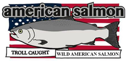 AMERICAN SALMON TROLL CAUGHT WILD AMERICAN SALMON trademark