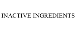 INACTIVE INGREDIENTS trademark