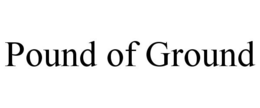 POUND OF GROUND trademark