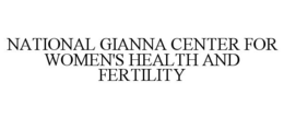 NATIONAL GIANNA CENTER FOR WOMEN'S HEALTH AND FERTILITY trademark