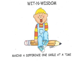 WIT-N-WISDOM M JOHNSON MAKING A DIFFERENCE ONE SMILE AT A TIME trademark