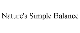 NATURE'S SIMPLE BALANCE trademark