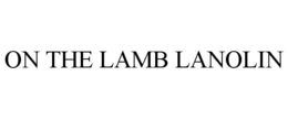 ON THE LAMB LANOLIN trademark