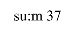 SU:M 37 trademark