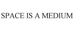 SPACE IS A MEDIUM trademark