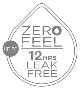 ZERO FEEL UP TO 12 HRS LEAK FREE trademark