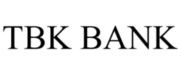 TBK BANK trademark