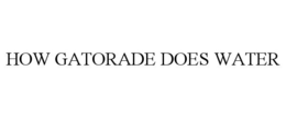 HOW GATORADE DOES WATER trademark