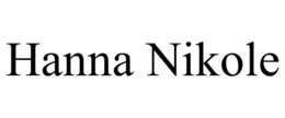 HANNA NIKOLE trademark