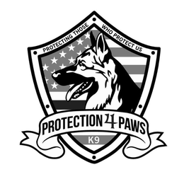 PROTECTING THOSE WHO PROTECT US PROTECTION4PAWS K9 trademark