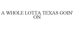 WHOLE LOTTA TEXAS GOIN' ON trademark