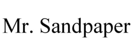 MR. SANDPAPER trademark