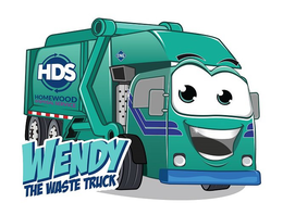 HDS HOMEWOOD DISPOSAL SERVICE CNG WENDYTHE WASTE TRUCK trademark