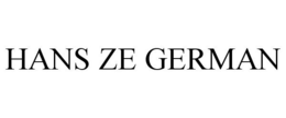 HANS ZE GERMAN trademark