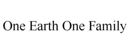 ONE EARTH ONE FAMILY trademark