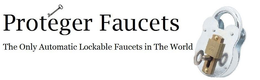 PROTEGER FAUCETS THE ONLY AUTOMATIC LOCKABLE FAUCETS IN THE WORLD trademark