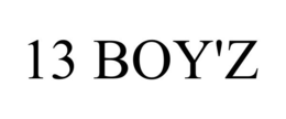 13 BOY'Z trademark