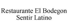 RESTAURANTE EL BODEGON SENTIR LATINO trademark