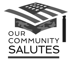 OUR COMMUNITY SALUTES trademark