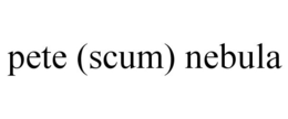 PETE (SCUM) NEBULA trademark