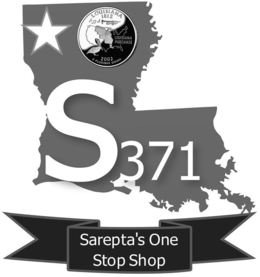 LOUISIANA 1812 LOUISIANA PURCHASE 2002 E PLURIBUS UNUM S371 SAREPTA'S ONE STOP SHOP trademark