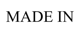 MADE IN trademark