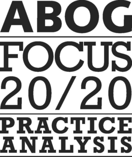 ABOG FOCUS 20/20 PRACTICE ANALYSIS trademark